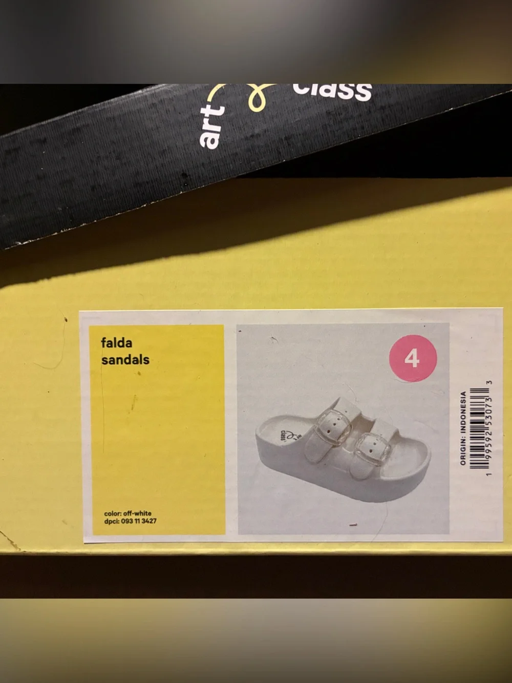 Falda Kids' EVA Double Strap Platform Slides SZ 4 girls